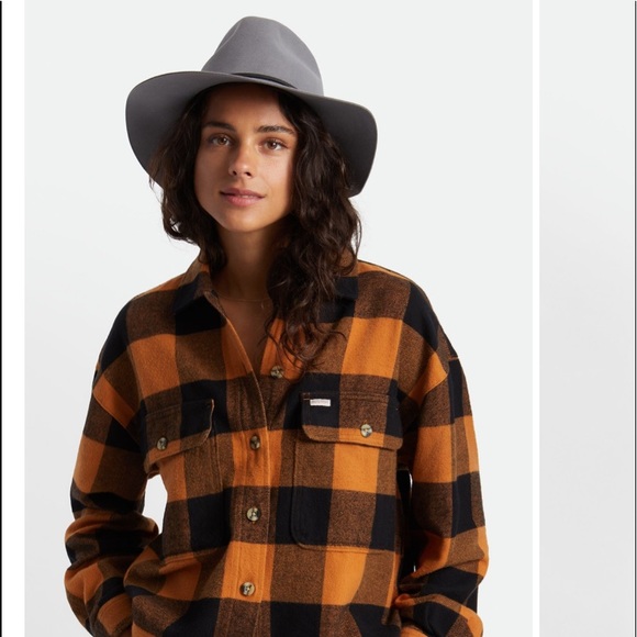 Brixton Wesley Wool Fedora (Unisex) - Picture 2 of 6